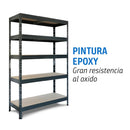 Estante Metal 5 Nivel(Es) 90X176X40 Cm Grafito