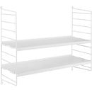 Repisa Vintage Acero 2 Nivel(Es) 60X24X20 Cm Blanco