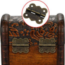 Bisagra decorativa borde redondeado 25 x 30 mm bronce antiguo 2 unid