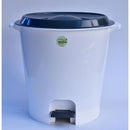 Papelero De Baño 12 Litros Plastico Gris Grafito