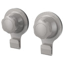 Set de 2 ganchos de succion taupe