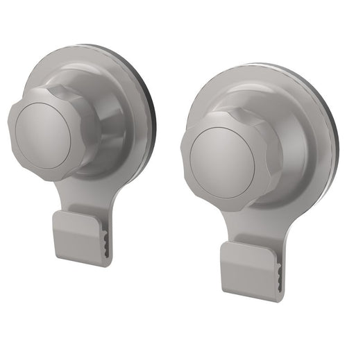 Set de 2 ganchos de succion taupe