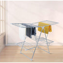 Tendedero de Ropa Doble Piso Aluminio 156x61x97 cm Blanco