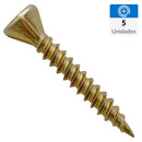 Tornillo Tirafondo Madera 190 mm 8.2 mm 5 unidad(es)