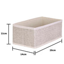 Set 8 Organizadores 28X11X28 Cm Beige