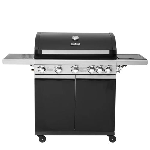 Parrilla A Gas Pro 5 Quemadores + Quemador Lateral