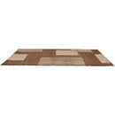 Bajada de Cama Carrera Cuadros 50x90 cm Polipropileno Cafe