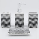 Set Bano 8 Piezas Tono Gris