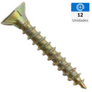 Tornillo Tirafondo Madera 1-1/4 Pulg 9 Mm 12 Unidad(Es)