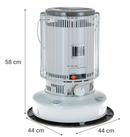 Estufa Parafina Blanco 6.7 KiloWatts