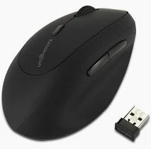 Mouse Inalámbrico Vertical Zurdos Negro