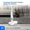 Pulidora mopa y aspiradora vertical/manual Dual Spin Vac