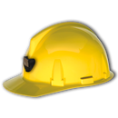 Casco de Seg. Top-Gard Ala Pl/Pc BLANCO