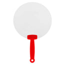 Abanico Plastico (Rojo, Impresion Un Color)
