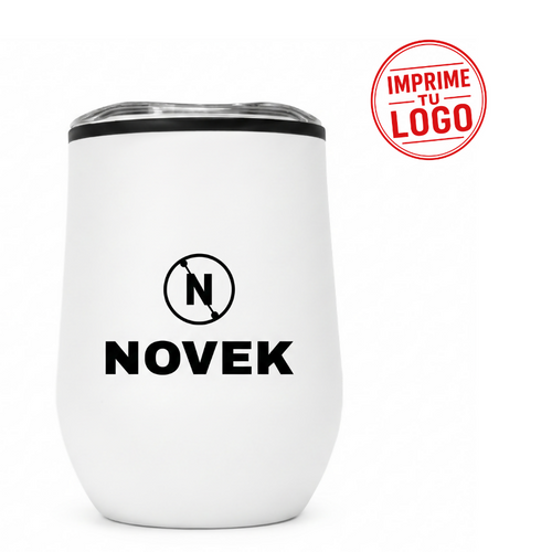 Mug Metalico/Plastico «Synna» 350Cc (Blanco, Impresion Un Color)