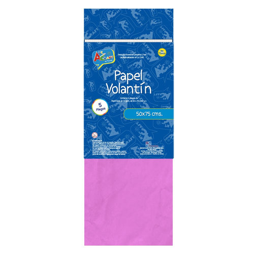 Papel Seda Rosado Oscuro Bolsa 50 X 75 Cm. 22 Grs