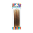 Vela Larga Metalica 15 Cm 8 Piezas Big Party