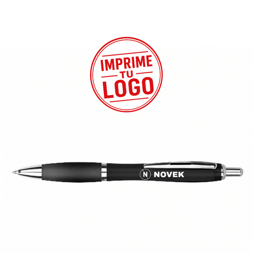 Boligrafo Plastico Wind Color (Negro, Impresion Un Color)