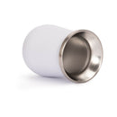 Vaso Termico Metalico Mate 300Ml. Con Bombilla Blanco (Impresion Full Color)