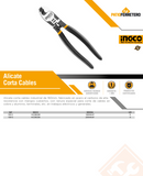 ALICATE CORTA CABLES INDUSTRIAL 160MM/6