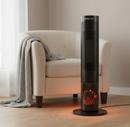 Chimenea Electrica Vertical 2000 W Radiacion Htv 200R Negro