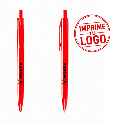 Boligrafo «Tito» (Rojo, Impresion Un Color)