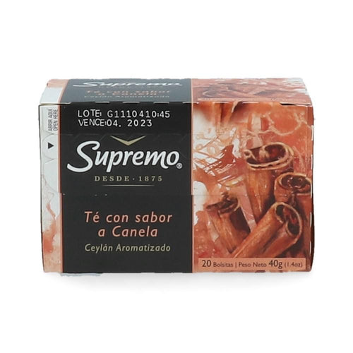 TE NEGRO CEYLAN CON SABOR CANELA 20 BOLSAS (6851972890832)