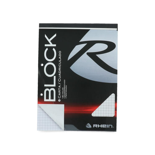 Block Carta Prepicado 7 Mm Matemática 80 Hj Perforadas Blanco