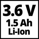 Pistola de Silicona Inalámbrica 3.6V 7mm TC-CG 3.6/1 Li