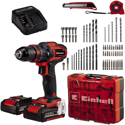 Taladro Percutor Inalámbrico 18V Expert 2 Baterías PXC TE-CD 18/40 Li i + 64 accesorios 