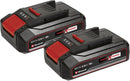 Batería 18V Power X-Change 2x2,5Ah 