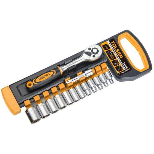 Dados 1/4" 4-14mm Juego 14 Piezas