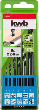 Set de Brocas Acero Inoxidable Hi-Nox Akku-Top 6 un.