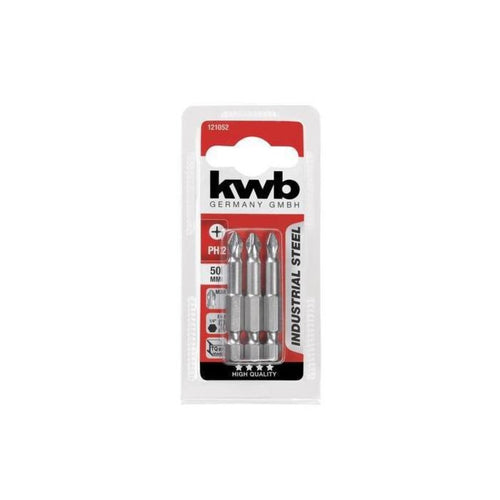 Puntas Phillips Industrial PH2x50mm 3 un.