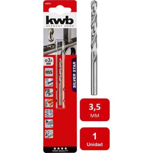 Broca Acero Rápido HSS Silver 3.5mm