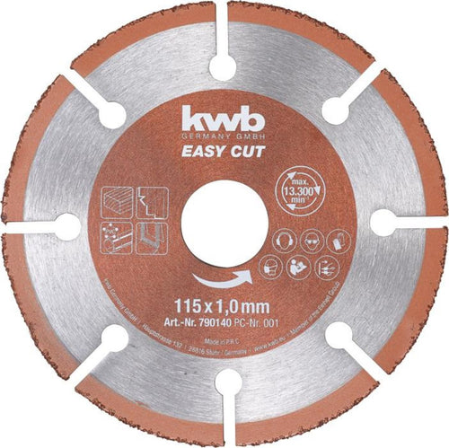 Disco de corte Madera / PVC / Cobre Easy-Cut  4.1/2" / 115mm
