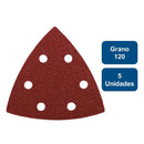 Pack de lijas para herramienta Multiuso Grano 120 5un. 