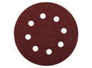 Discos Lijas Velcro 8 Perforaciones 5" Grano 80 20un. 