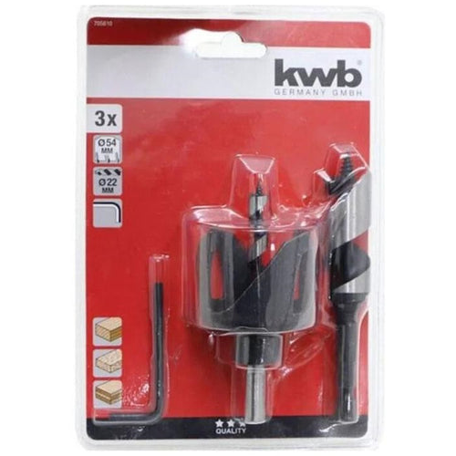 Kit para instalación de cerradura 3pzas con Brocas 