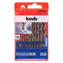 Set de Brocas Acero Inoxidable Cobalto  13 un.