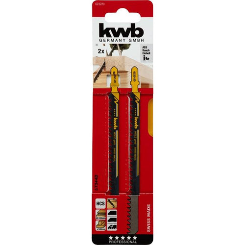 Hojas de sierra caladora para madera T344D (Diente 4mm) 2un. 