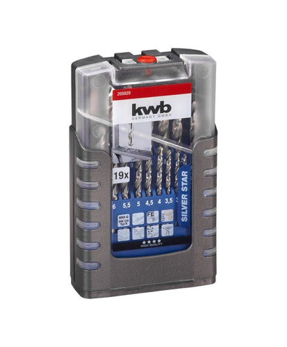 Set de brocas para metal HSS Silver 19un. 