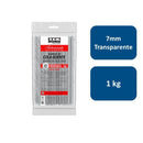 Barras de Silicona 7mm 1kg Transparente 