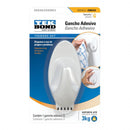 Ganchos Adhesivos Plástico Ambar Blanco G - 3kg 1un. 