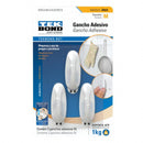Ganchos Adhesivos Plástico Onix Blanco M - 1kg 3un. 