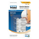 Ganchos Adhesivos Plástico Cristal M - 0.4kg 6un 