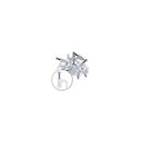 Grampas para Cables Coaxial Blancas 25un