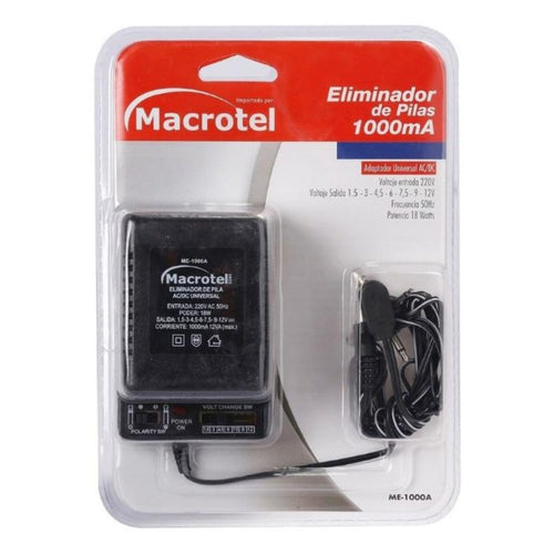 Transformador Eliminador de Pila 1000mA 3-12V
