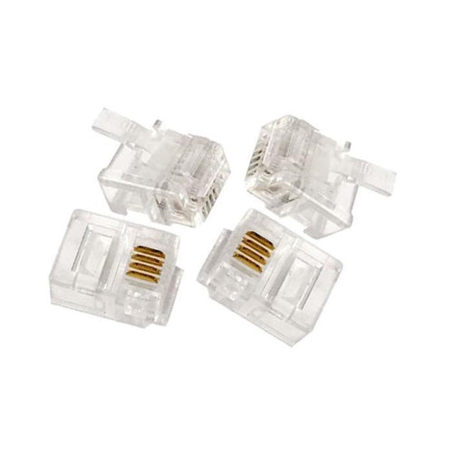 Conectores RJ-11 4 un.