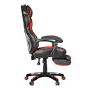 Silla Gamer Ergonómica Con Reposapiés Negro/Rojo 